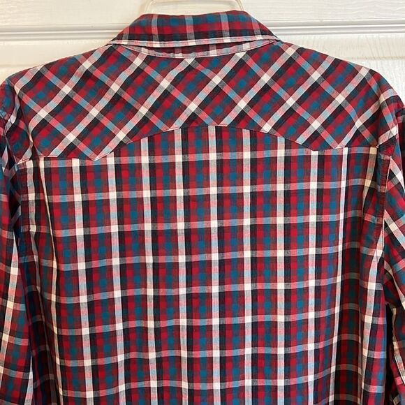 Levi’s men’s L western pearl snap shirt Rodeo cowboy Yellowstone - Picture 13 of 15